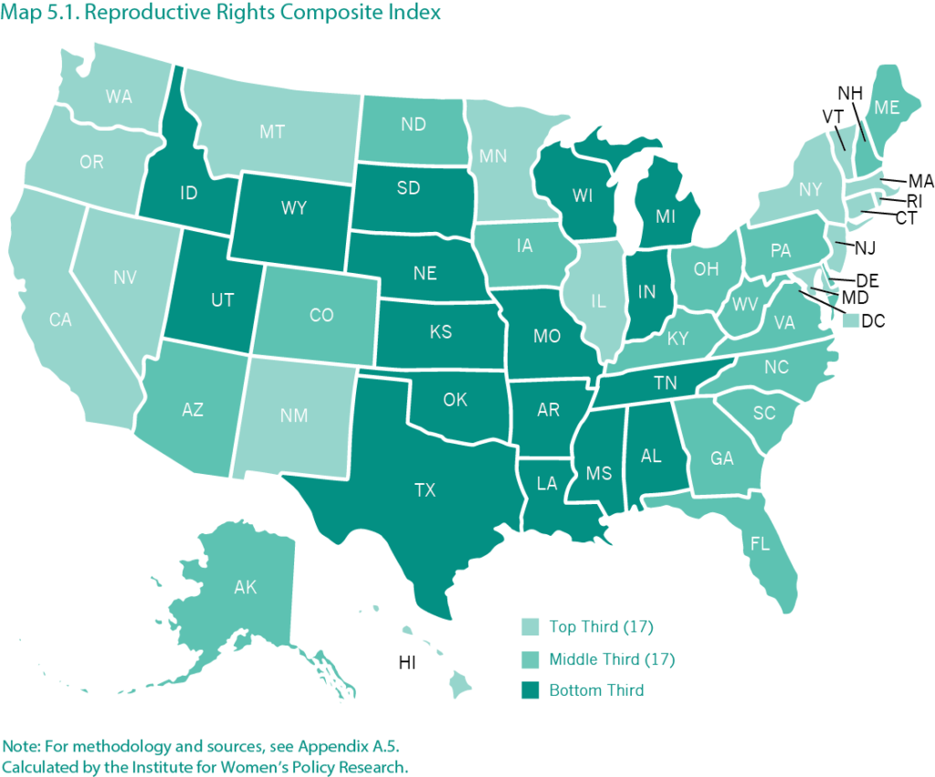 How Reproductive health law implement in U.S?